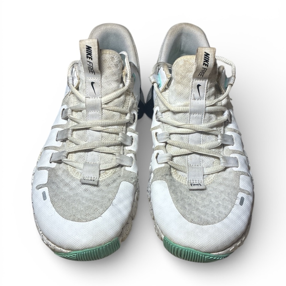 Nike White and Light Green Men’s Athletic Shoes